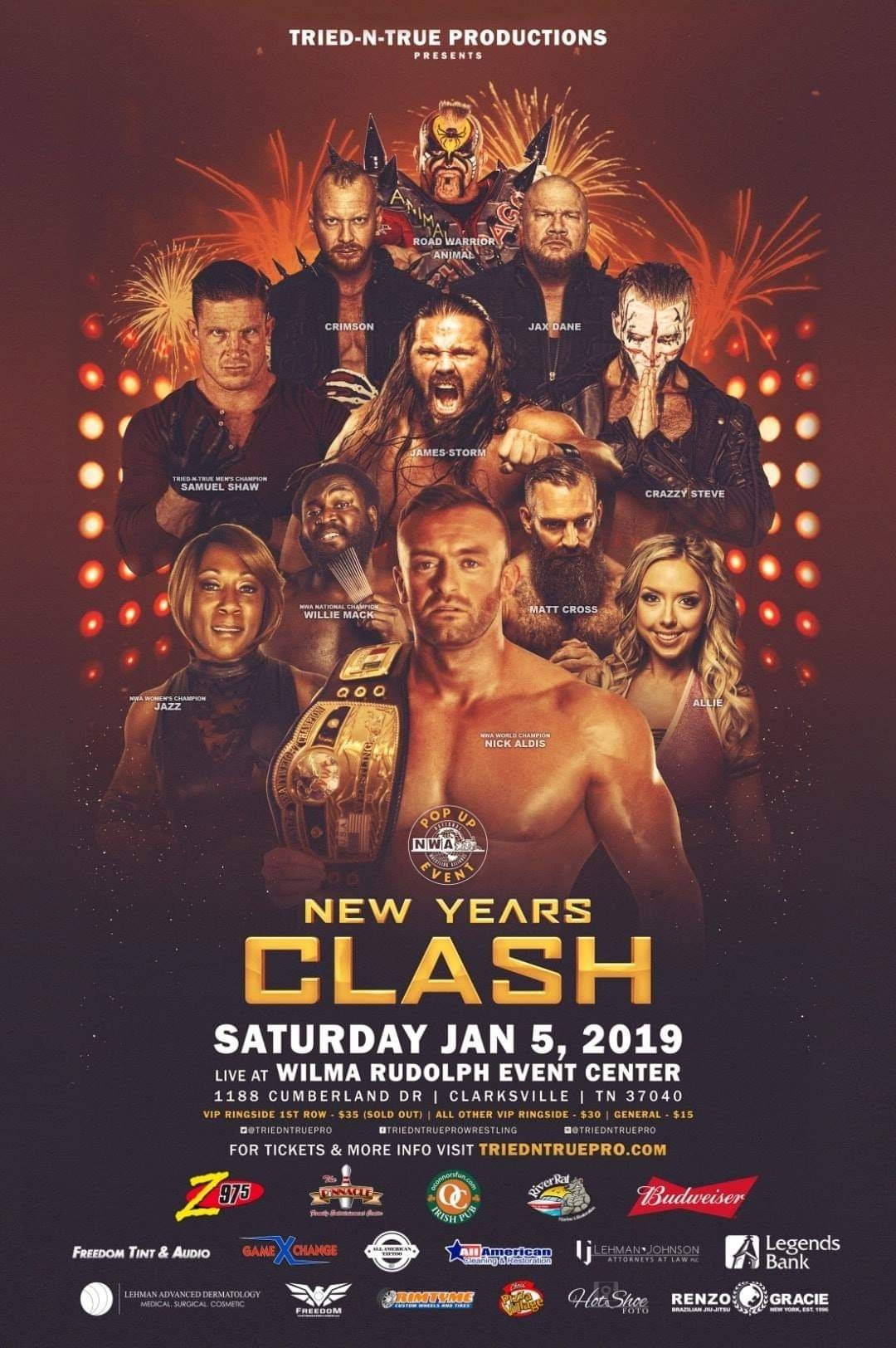Постер NWA New Years Clash